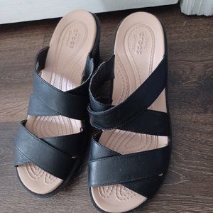 Crocs heels women size 9